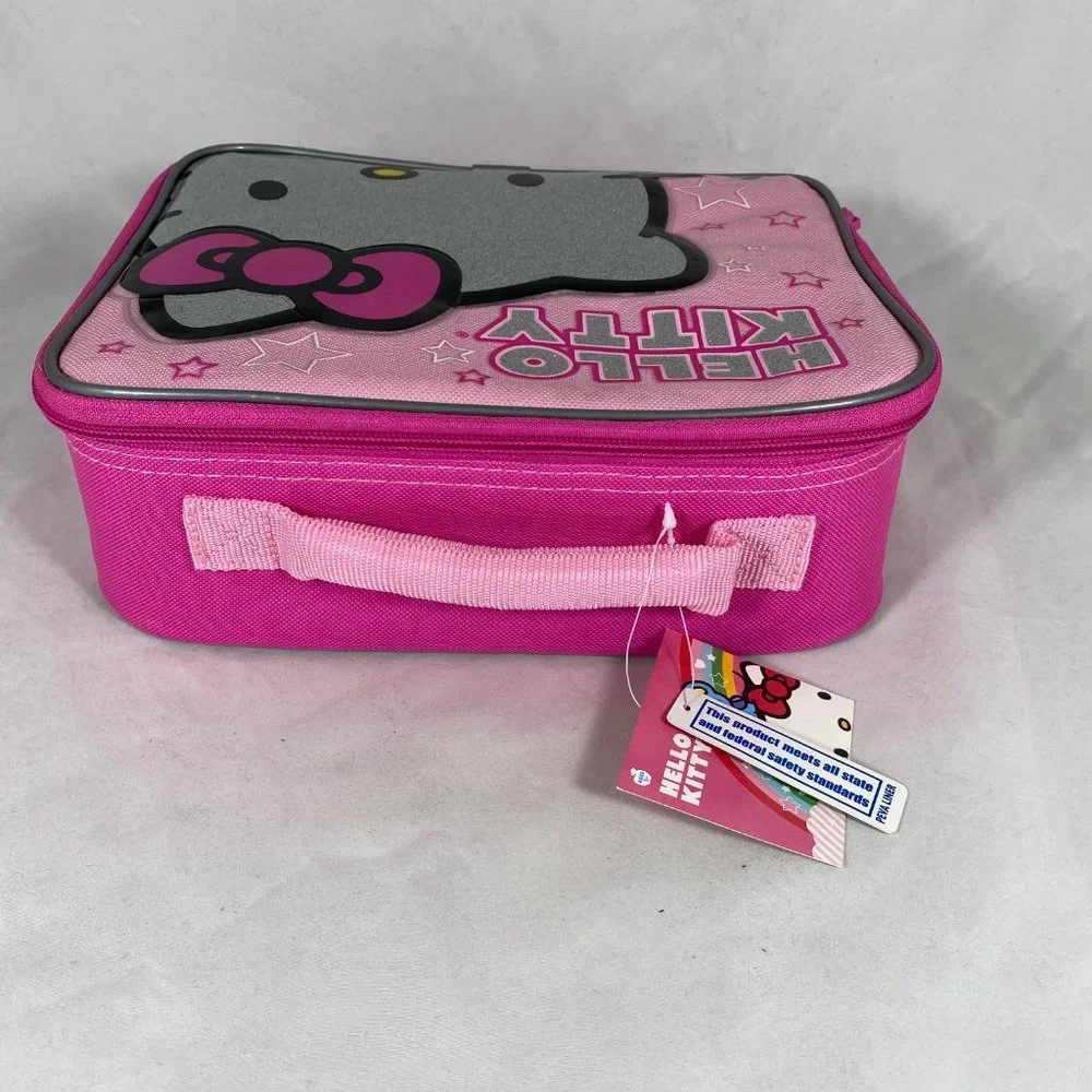Sanrio Hello Kitty Rectangle Lunch Box SIL-3429 Pink NWT